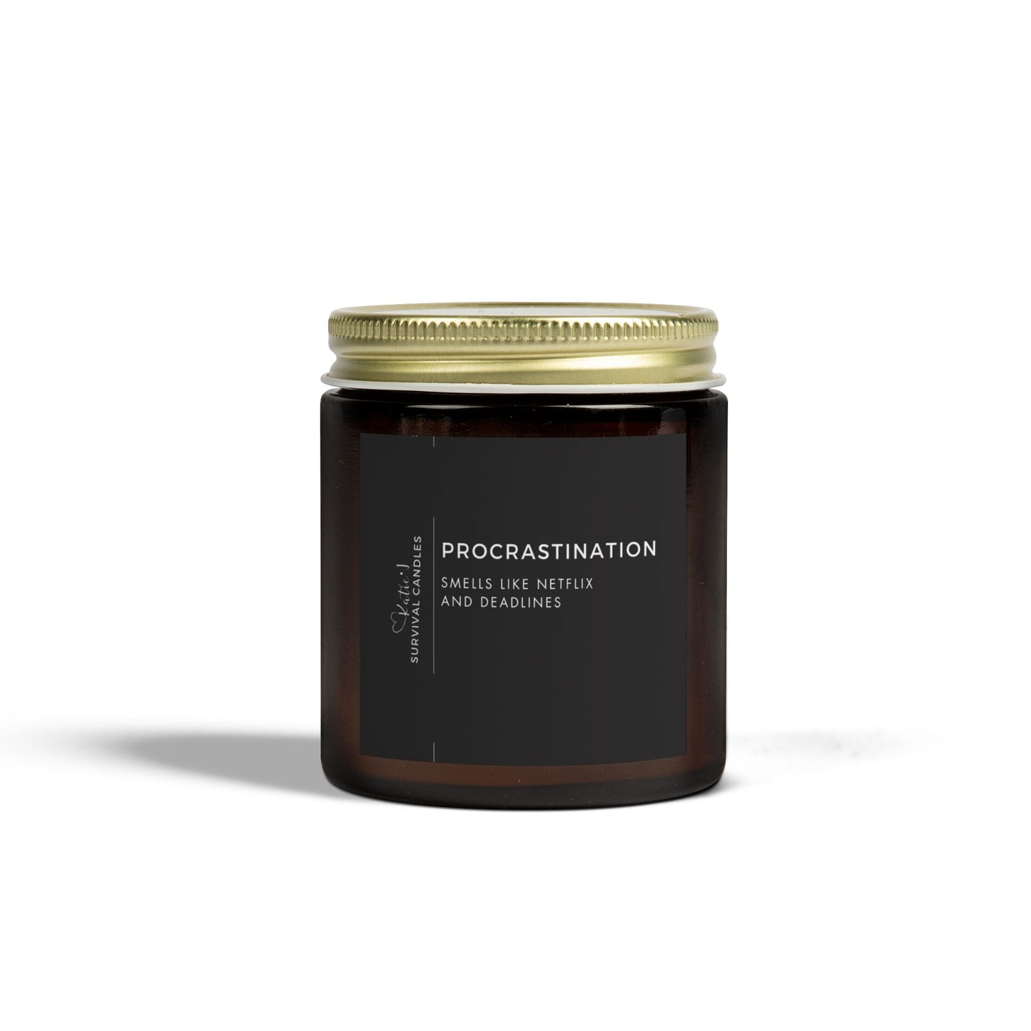 Candle Procrastination Survival Message candle for college students