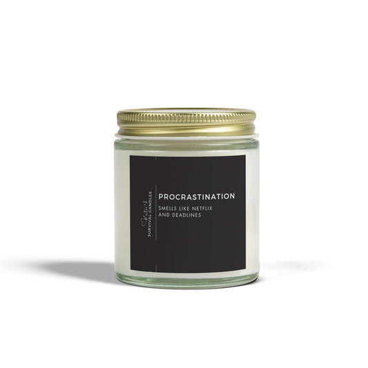 Candle Procrastination Survival Message candle for college students